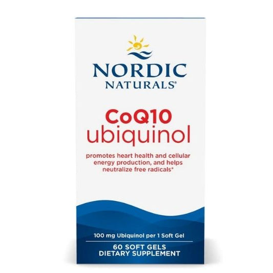 CoQ10 Ubiquinol, 100mg, 60 softgels, Nordic Naturals - Vitax.ro