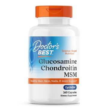 Glucosamine Chondroitin MSM cu OptiMSM, 360 caps, Doctor's Best - Vitax.ro