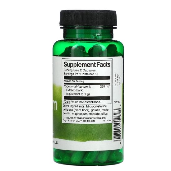 Pygeum, Standardized Extract, 100 caps, Swanson - Vitax.ro