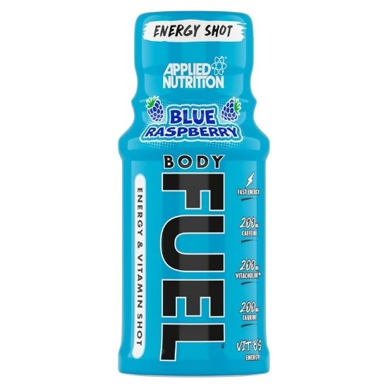 Bodyfuel Energy Shots, Blue Raspberry, 12 x 60 ml, Applied Nutrition - Vitax.ro