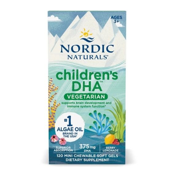 Children's DHA, Berry Lemonade, 120 chewables, Nordic Naturals - Vitax.ro