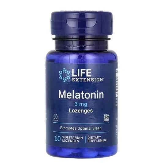 Melatonin, 3mg, 60 vegetarian lozenges, Life Extension - Vitax.ro