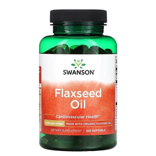 Flaxseed Oil, 1000mg, 100 softgels, Swanson - Vitax.ro