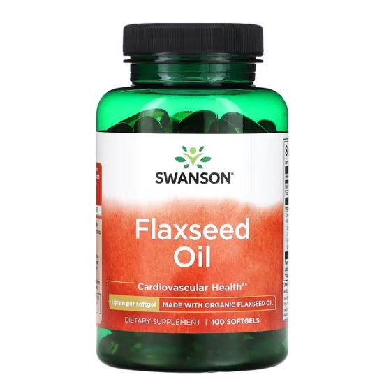 Flaxseed Oil, 1000mg, 100 softgels, Swanson - Vitax.ro