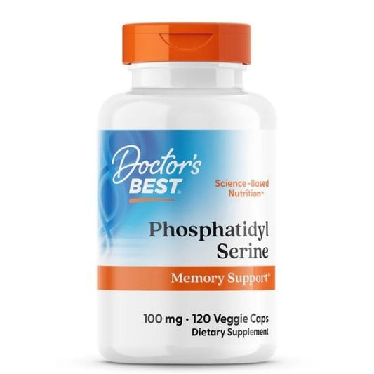 Phosphatidylserine Serine cu SerinAid, 100mg, 120 vcaps, Doctor's Best - Vitax.ro