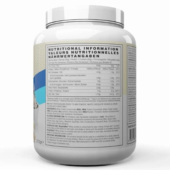 Advanced Whey, White Chocolate Cookies & Cream, 2010g, Naughty Boy - Vitax.ro