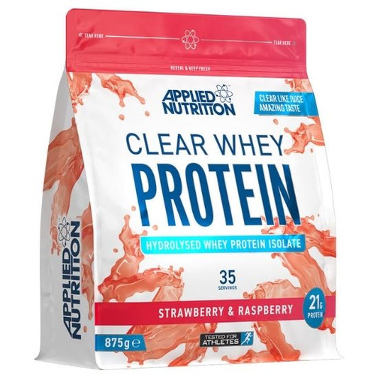 Clear Whey Protein, Strawberry & Raspberry, 875g, Applied Nutrition - Vitax.ro