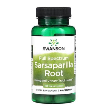 Full Spectrum Sarsaparilla Root, 450mg, 60 caps, Swanson - Vitax.ro