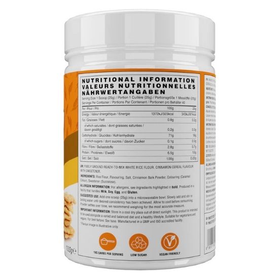 Cream of Rice, Cinnamon Cereal, 1000g, Naughty Boy - Vitax.ro