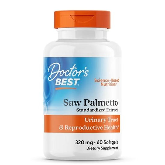 Saw Palmetto Standardized Extract cu Prosterol, 320mg, 60 softgels, Doctor's Best - Vitax.ro