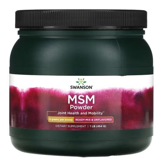 MSM Methylsulfonylmethane, Powder, 454g, Swanson - Vitax.ro