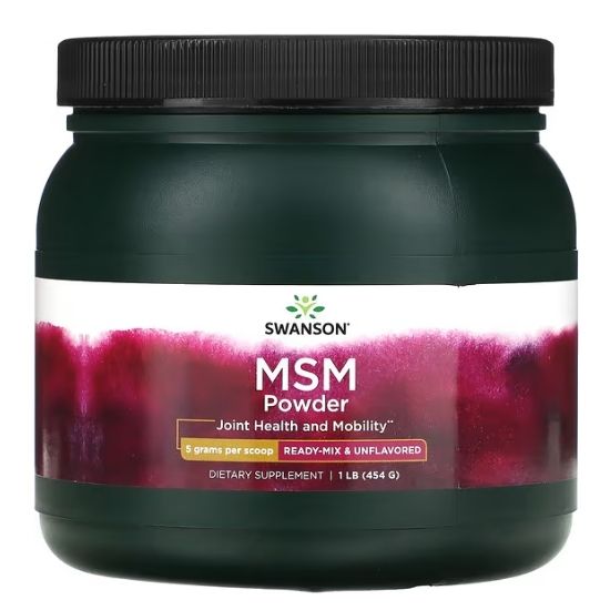 MSM Methylsulfonylmethane, Powder, 454g, Swanson - Vitax.ro