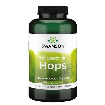 Full Spectrum Hops, 620mg, 180 caps, Swanson - Vitax.ro