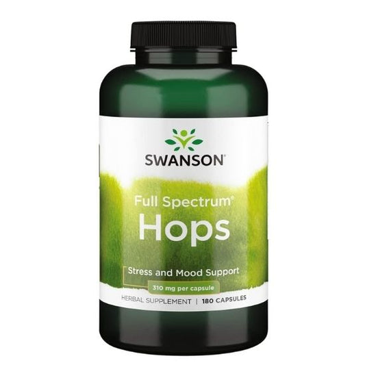 Full Spectrum Hops, 620mg, 180 caps, Swanson - Vitax.ro