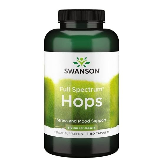 Full Spectrum Hops, 620mg, 180 caps, Swanson - Vitax.ro