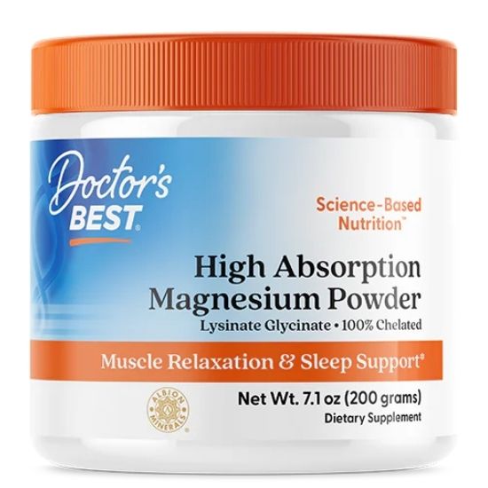 High Absorption Magnesium, Powder, 200g, Doctor's Best - Vitax.ro