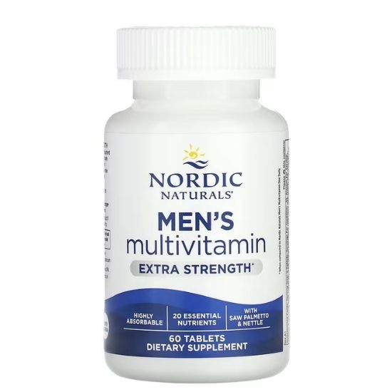 Men's Multivitamin Extra Strength, 60 tablets, Nordic Naturals - Vitax.ro