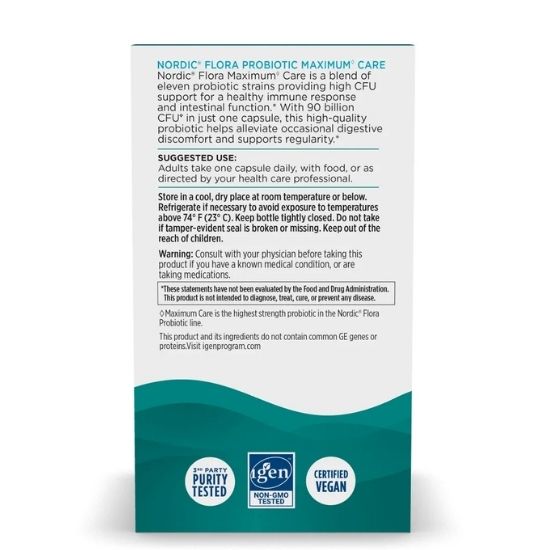 Nordic Flora Probiotic Maximum Care, 30 caps, Nordic Naturals - Vitax.ro