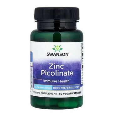 Zinc Picolinate Body Preferred Form, 22mg, 60 caps, Swanson - Vitax.ro