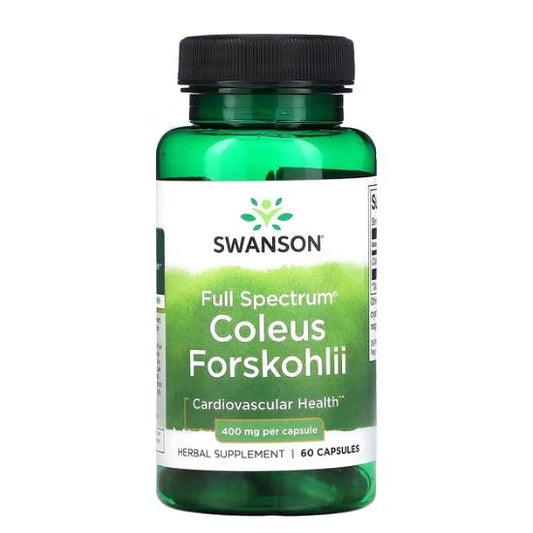 Full Spectrum Coleus Forskohlii, 400mg, 60 caps, Swanson - Vitax.ro