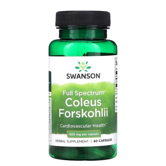 Full Spectrum Coleus Forskohlii, 400mg, 60 caps, Swanson - Vitax.ro