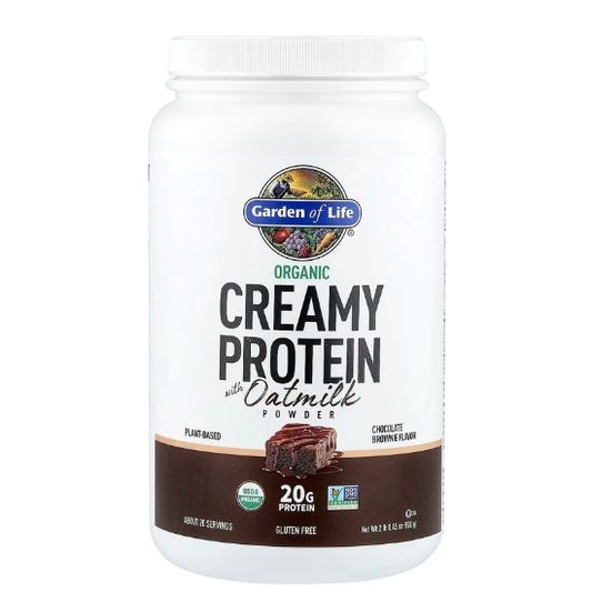 Organic Creamy Protein with Oatmilk, Chocolate Brownie, 920g, Garden of Life - Vitax.ro