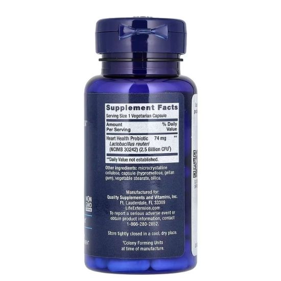 Florassist Heart Health, 60 vcaps, Life Extension - Vitax.ro