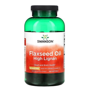Flaxseed Oil High Lignan, 200 softgels, Swanson - Vitax.ro