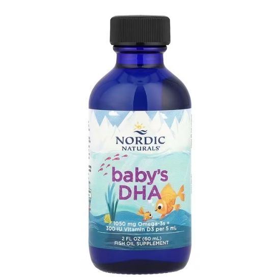 Baby's DHA, 1050mg with Vitamin D3, 60 ml, Nordic Naturals - Vitax.ro