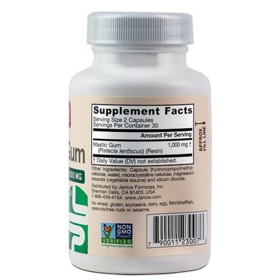 Mastic Gum, 60 vcaps, Jarrow Formulas - Vitax.ro