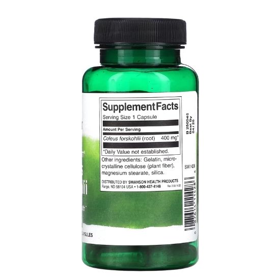 Full Spectrum Coleus Forskohlii, 400mg, 60 caps, Swanson - Vitax.ro