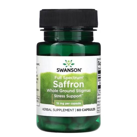 Full Spectrum Saffron, 15mg, 60 caps, Swanson - Vitax.ro