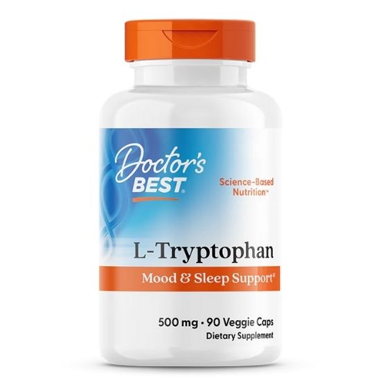 L-Tryptophan with TryptoPure, 500mg, 90 vcaps, Doctor's Best - Vitax.ro