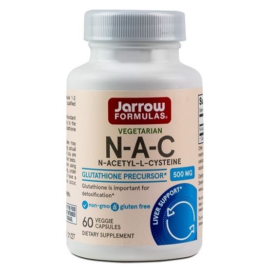 N-A-C 500mg, 60 vcaps, Jarrow Formulas - Vitax.ro