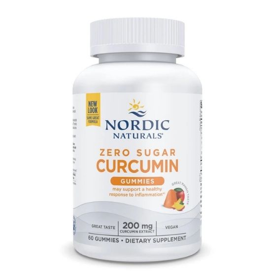 Zero Sugar Curcumin Gummies, 60 gummies, Nordic Naturals - Vitax.ro