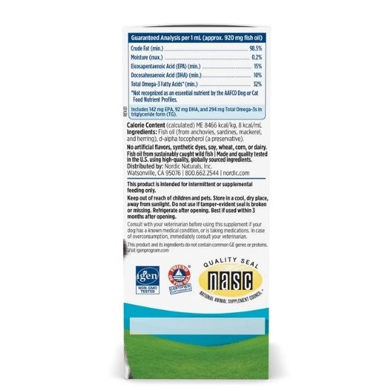 Omega-3 Pet, 60 ml, Nordic Naturals - Vitax.ro