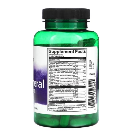 Albion Chelated Multi-Mineral without Iron, 120 caps, Swanson - Vitax.ro
