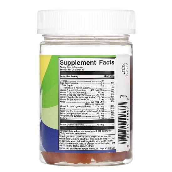 Kids Multivitamin, Mixed Fruit, 60 gummies, Swanson - Vitax.ro