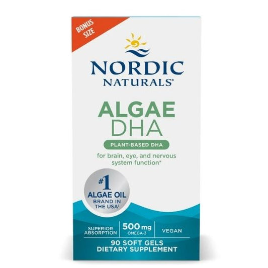 Algae DHA, 500mg, 90 softgels, Nordic Naturals - Vitax.ro