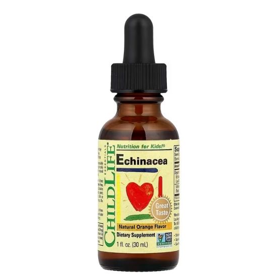 Echinacea - Copii, Gust de Portocale, 30ml, Childlife Essentials - Vitax.ro