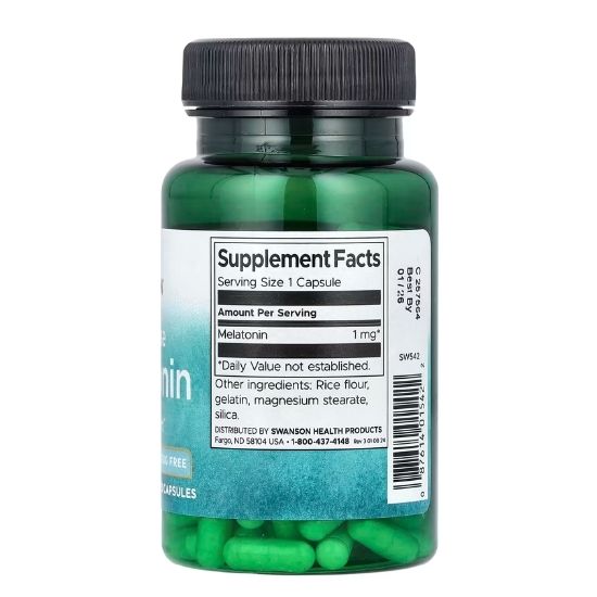 Melatonin, 1mg, 120 caps, Swanson - Vitax.ro
