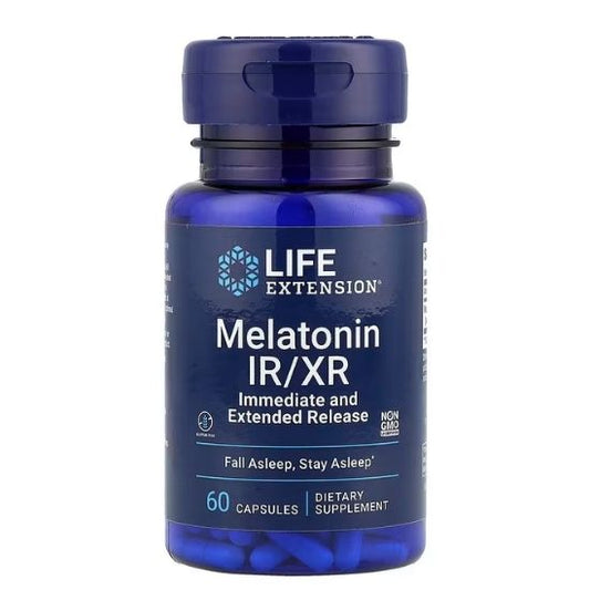 Melatonin IR/XR, 60 caps, Life Extension - Vitax.ro