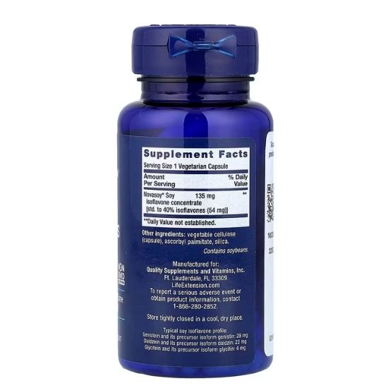 Soy Isoflavones, Super Absorbable, 60 vcaps, Life Extension - Vitax.ro