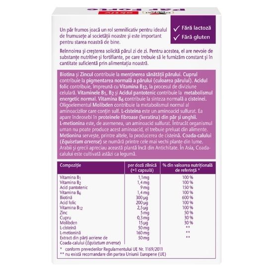 Par Forte - vitamine pentru par, 30 capsule, Doppelherz - Vitax.ro