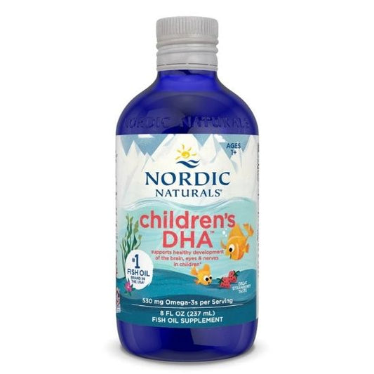 Children's DHA, 530mg, Strawberry, 237 ml, Nordic Naturals - Vitax.ro