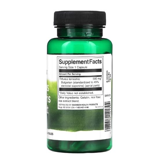 Tribulus Terrestris Extract, 500mg, 60 caps, Swanson - Vitax.ro