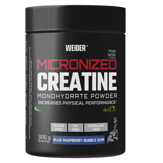 Micronized Creatine, Blue Raspberry Bubble Gum, 300g, Weider - Vitax.ro
