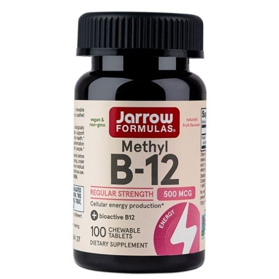 Methyl B-12 500mcg, 100 lozenges, Jarrow Formulas - Vitax.ro