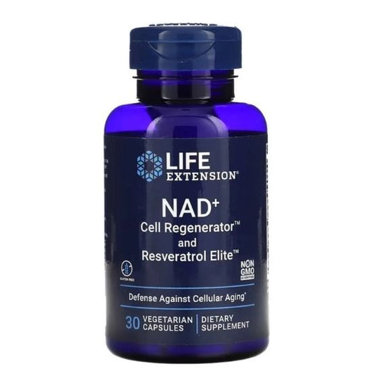 NAD+ Cell Regenerator & Resveratrol Elite, 30 vcaps, Life Extension - Vitax.ro