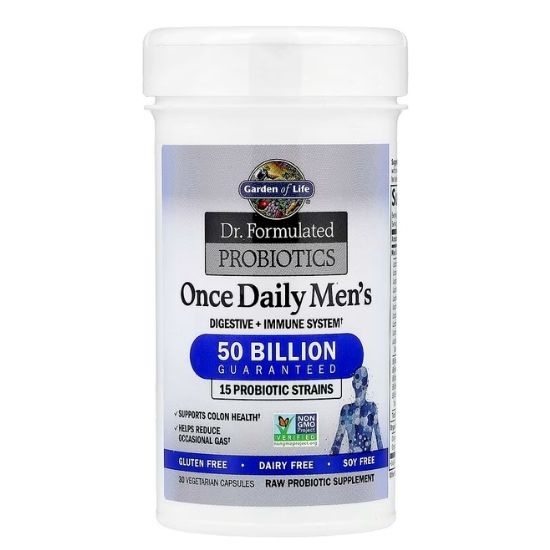 Dr. Formulated Probiotics Once Daily Men's, 30 vcaps, Garden of Life - Vitax.ro